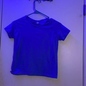 light blue, slim t-shirt